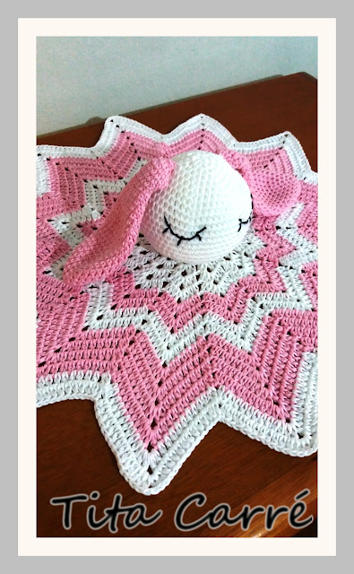 Naninha ou aconchego Coelha em crochet