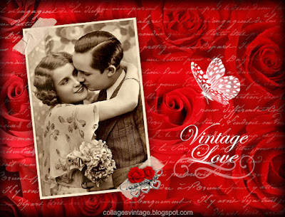 pareja vintage fondo retro