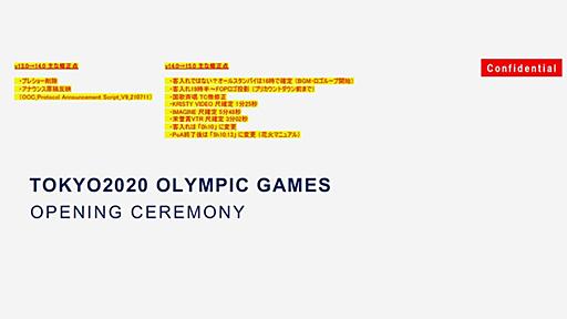 台本11冊を入手　五輪開会式“崩壊”　全内幕　計1199ページにすべての変遷が | 週刊文春 電子版