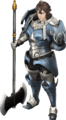 Artwork of Frederick with a Steel Axe from Warriors.