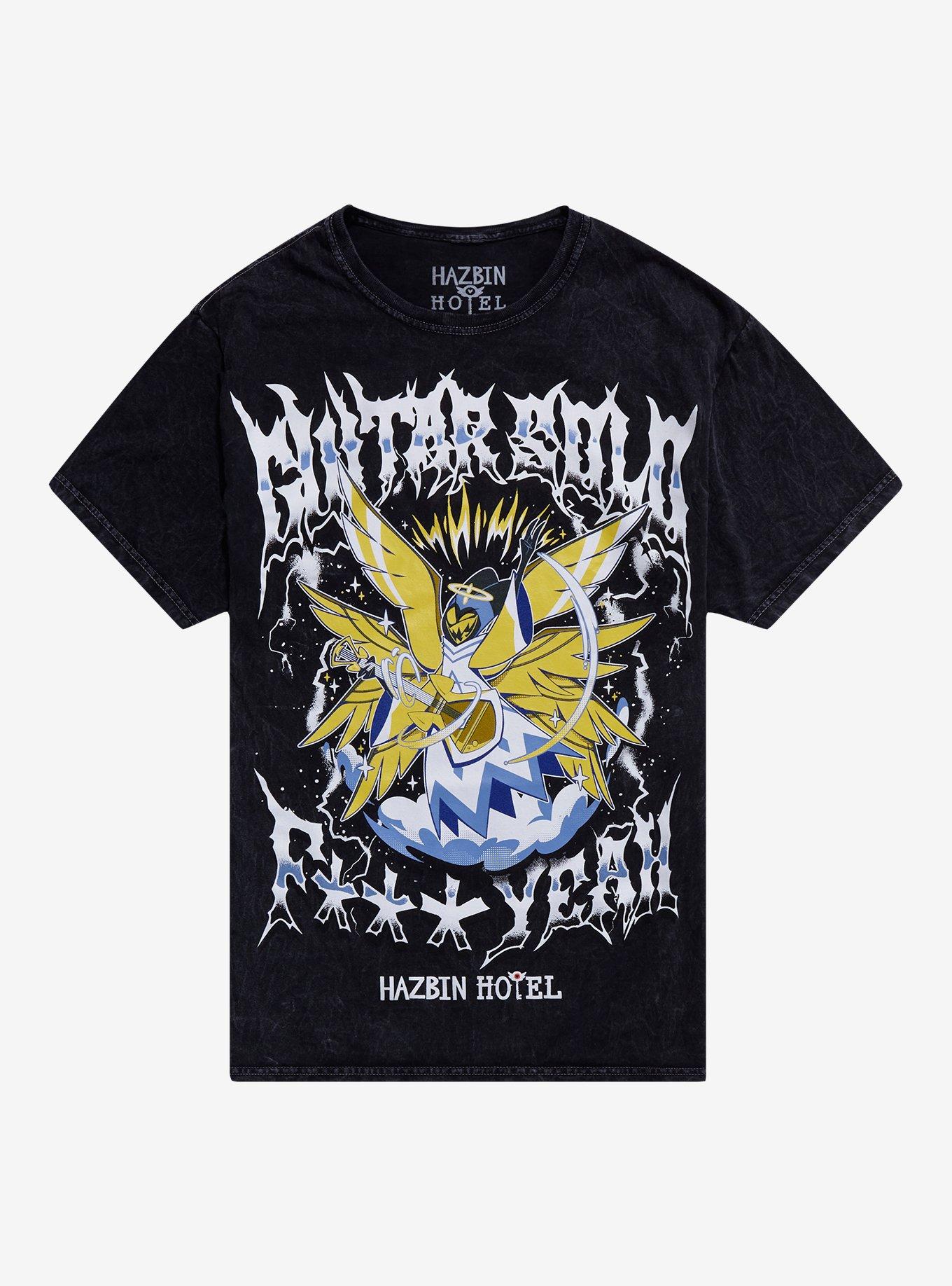 Hazbin Hotel Guitar Solo Adam Mineral Wash T-Shirt