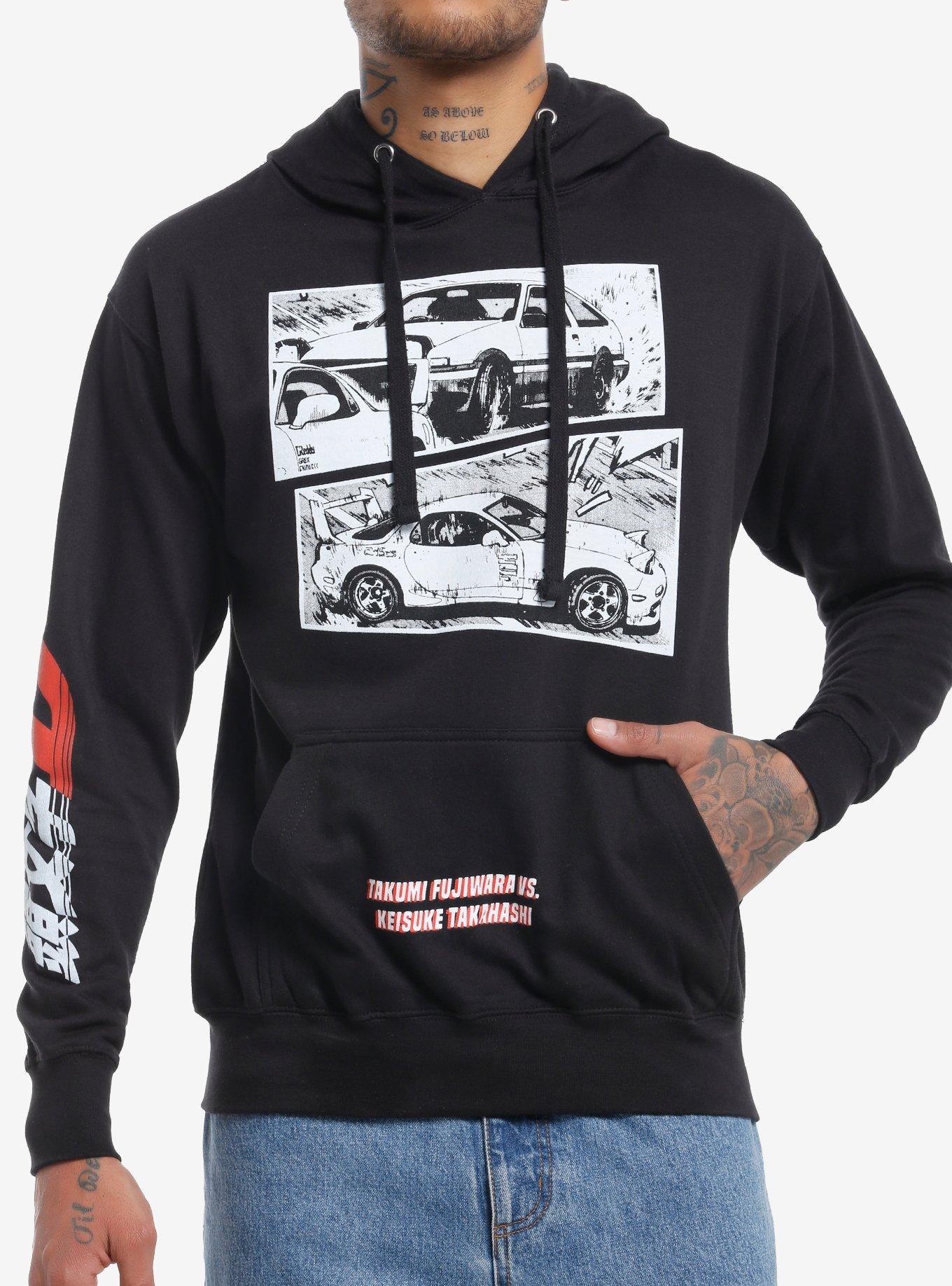 Initial D Fujiwara Vs. Takahashi Cars Hoodie, , hi-res