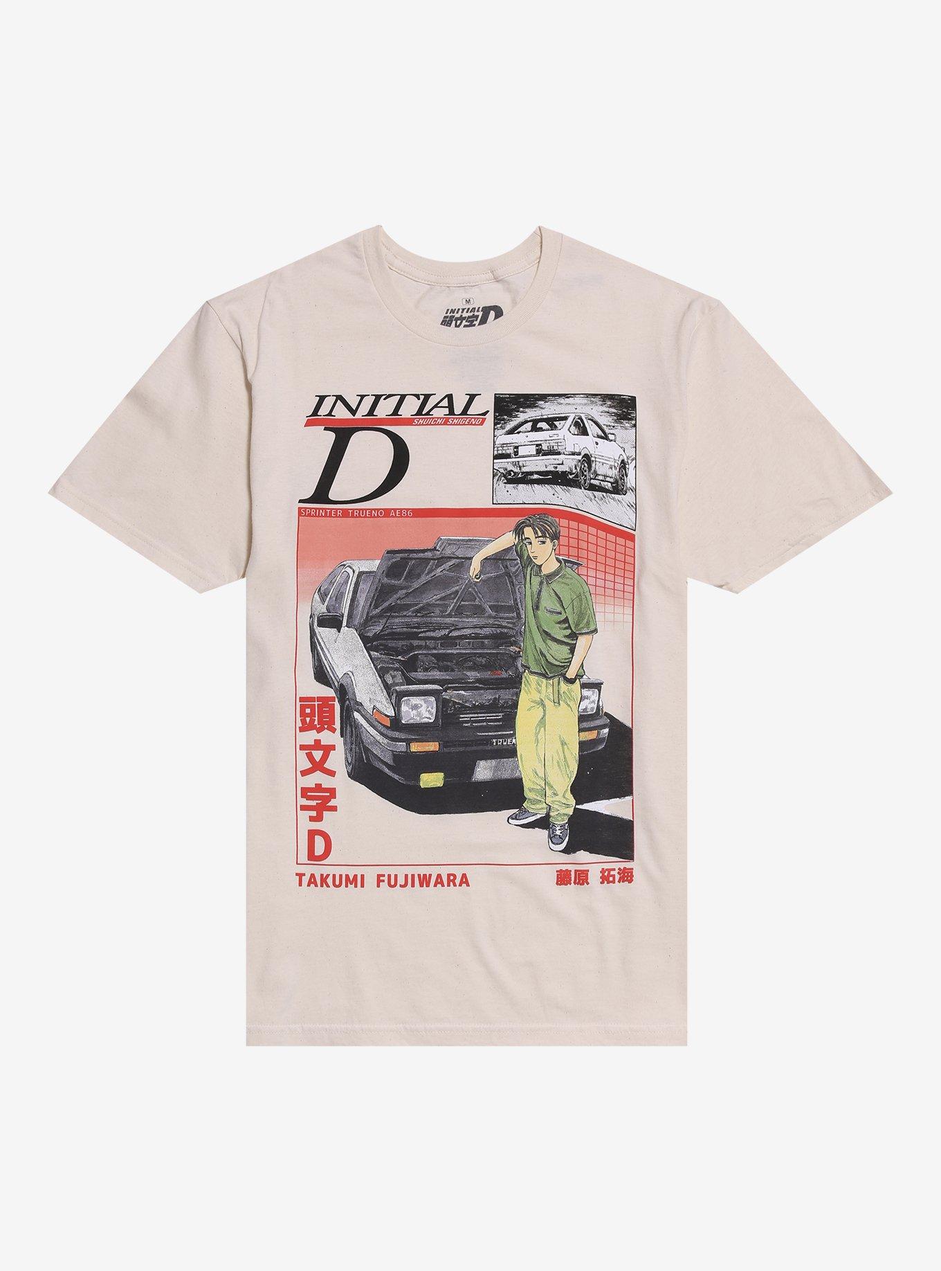 Initial D Car Color Manga Panel T-Shirt, , hi-res