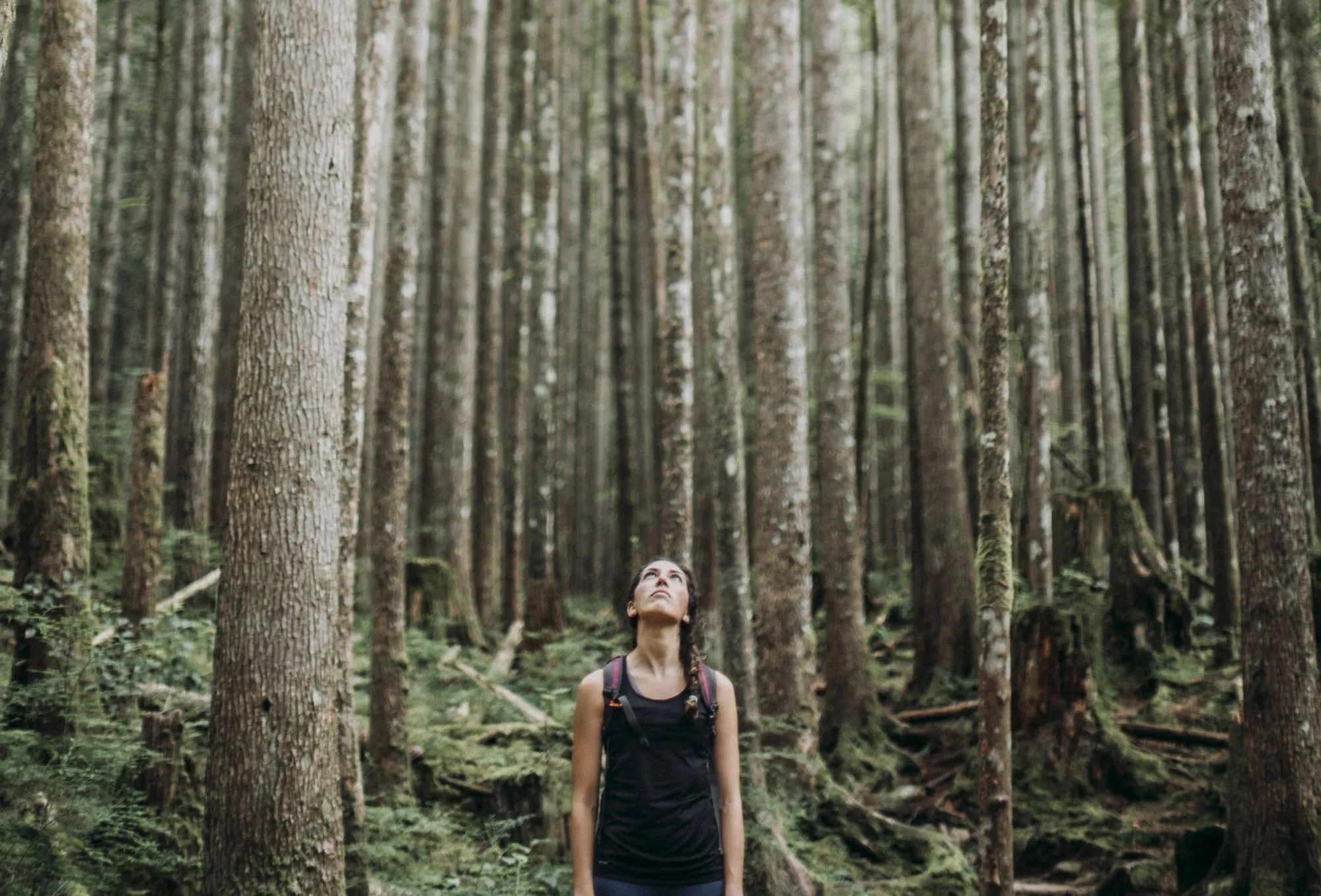 girl in forest