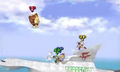 A battle in Super Smash Bros. for Nintendo 3DS