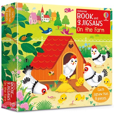 Usborne Book and Jigsaws: Farm (3款9片大拼圖+1本小書)