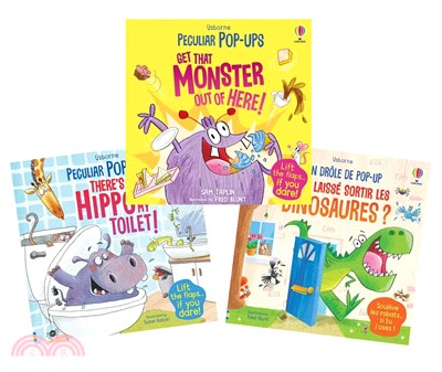 Usborne Peculiar Pop-Ups Hippo/Dinosaurs/Monsters (共3書)