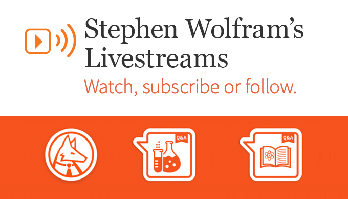 Stephen Wolfram Livestreams