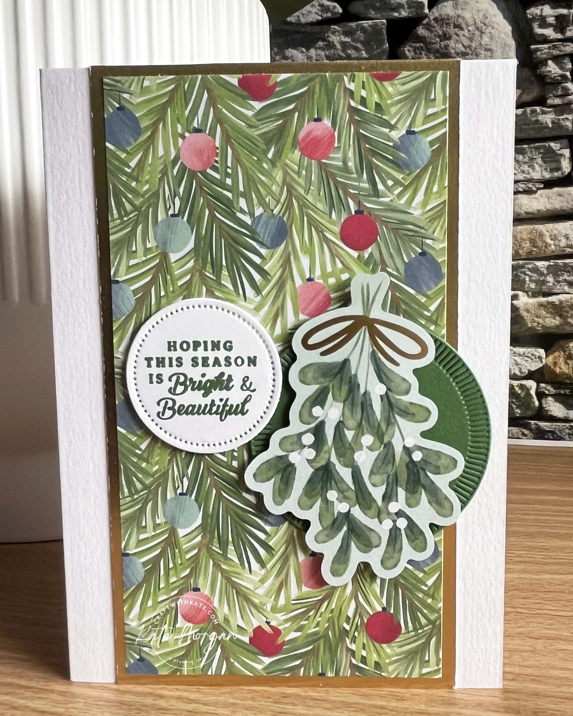 A Little Bit Festive card 1 Week 12 HOC by Kate Morgan, Stampin Up Australia 2024