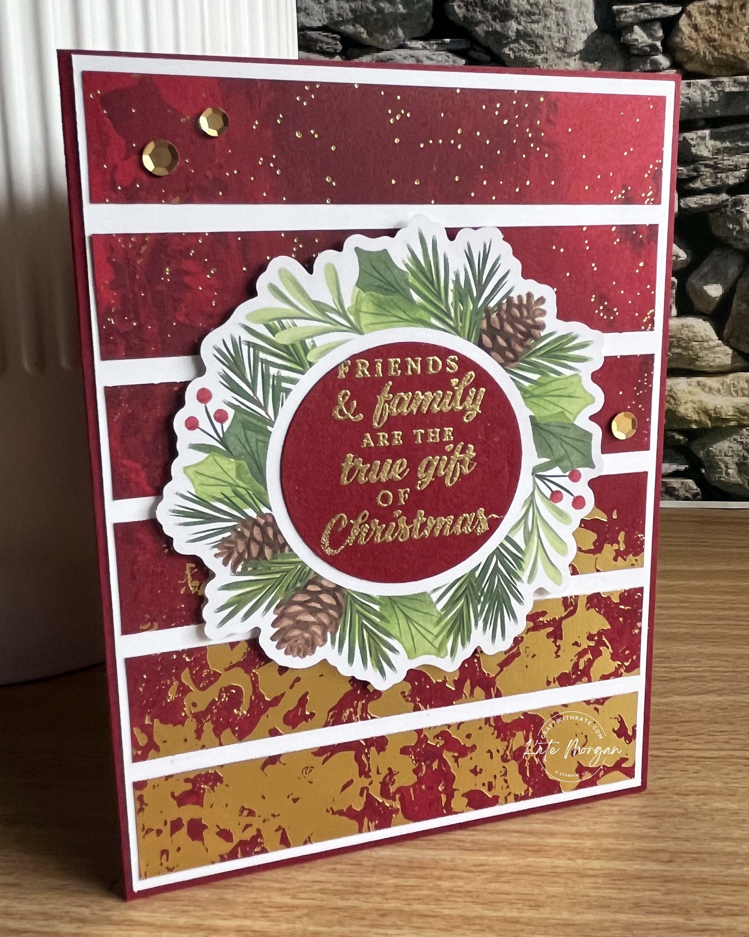 A Little Bit Festive card 3 Week 12 HOC by Kate Morgan, Stampin Up Australia 2024