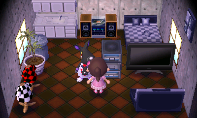 Interior of Mathilda's house in Animal Crossing: New Leaf