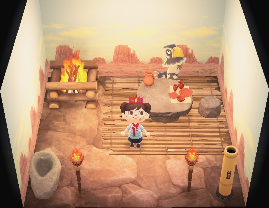 Interior of Avery's house in Animal Crossing: New Horizons