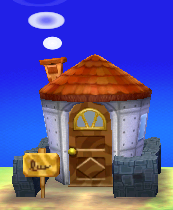 Exterior of Avery's house in Animal Crossing: New Leaf