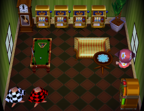 Interior of Mathilda's house in Animal Crossing