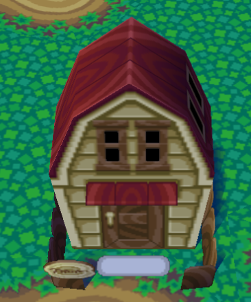 Exterior of Hank's house in Animal Crossing