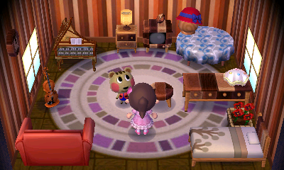 Interior of Cally's house in Animal Crossing: New Leaf