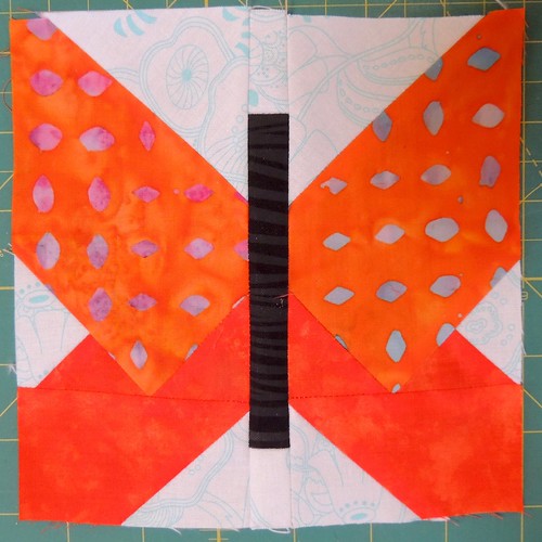 Traditionally Pieced Butterfly Block