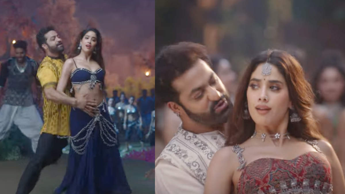 NTR Jr. and Janhvi Kapoor’s sizzling dance in ‘Daavudi’ song from Devara Part 1