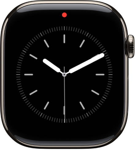 A red dot at the top center of your watch face, showing that you have an unread notification.