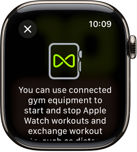 Apple Watch’unuzu spor salonu ekipmanıyla eşlerken görünen eşleme ekranı.