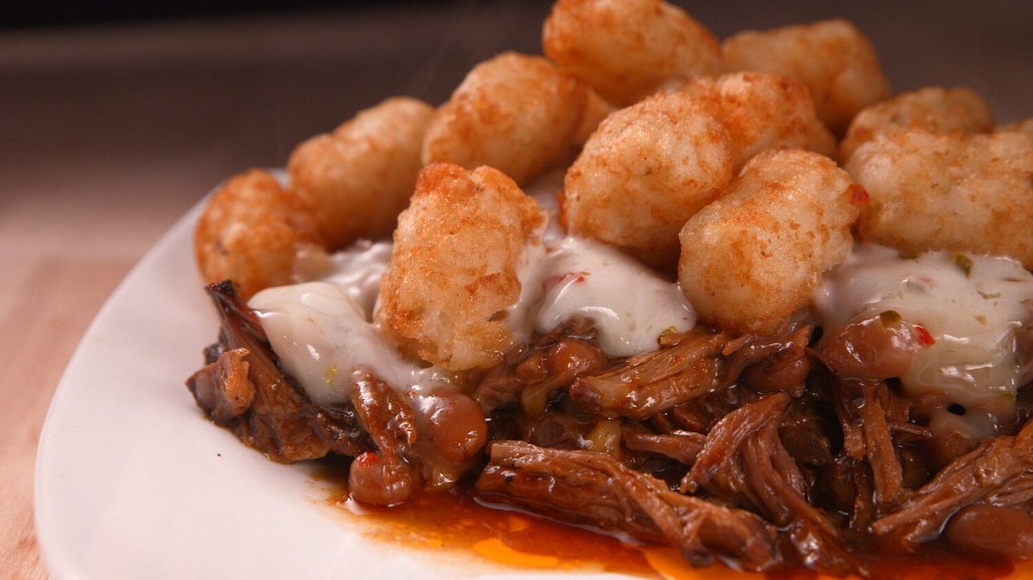 Pulled Pork Tater Tot Casserole Recipe