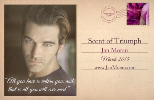 Scent of Triumph by Jan Moran book promotion postcards