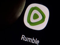 Rumble video platform logo for app.