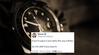 A Guy Suggested Going Into A Debt To Get A Rolex, But People On Twitter Have Come Up With Better Ideas