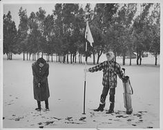 Glendale, CA Snow Golf, 1949