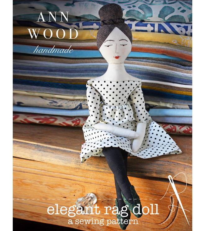 elegant rag doll sewing pattern