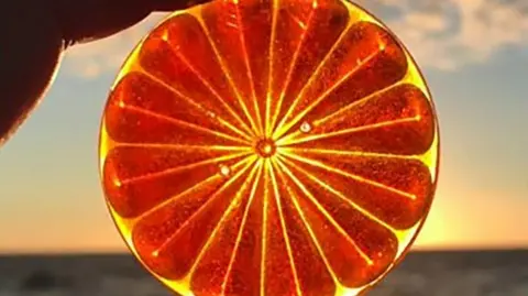 Orange glass