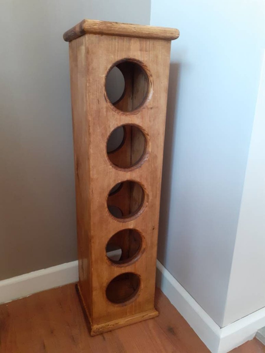 Wooden Wine Rack Display Stand ( Round )