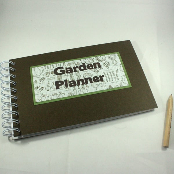 Handmade spiral bound garden planner