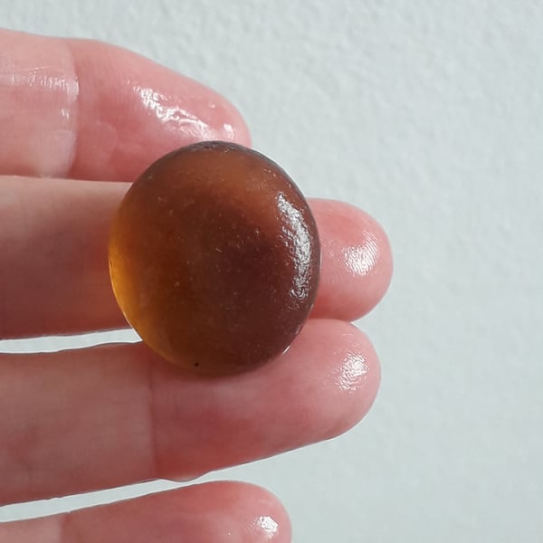 Genuine Sea Glass, Rare Perfect Orange for Jewellery Making