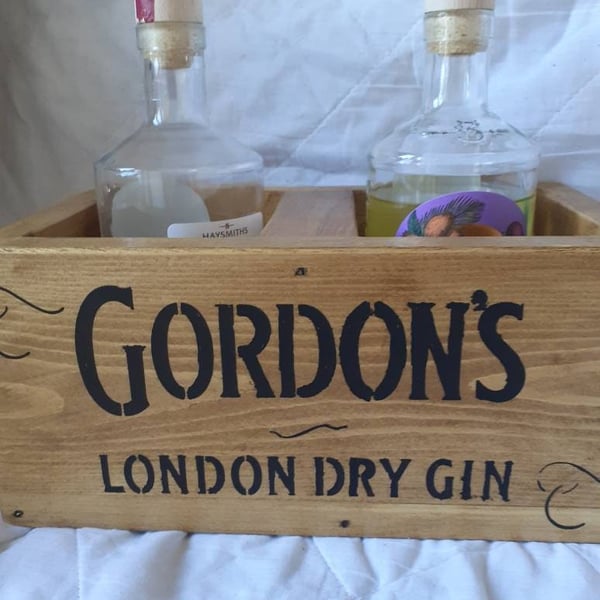 Gin Caddy CrateStorage Condiments Box