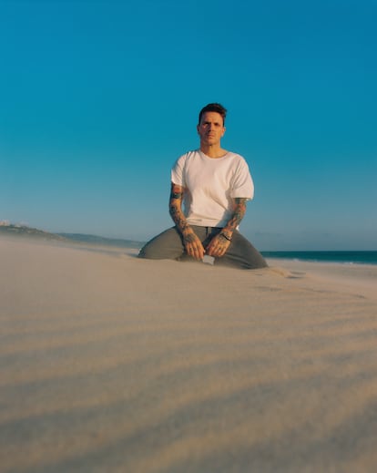 Dani Martín fotografiado en Zahara de los Atunes, Cádiz.