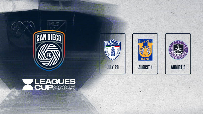 San Diego FC Unveils Leagues Cup 2025 Schedule