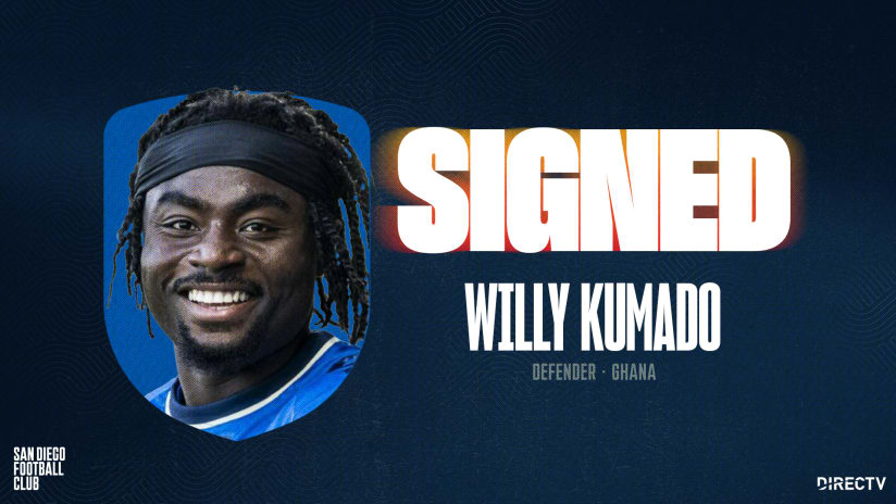 San Diego FC Signs Defender and Right to Dream Academy Graduate Willy Kumado 