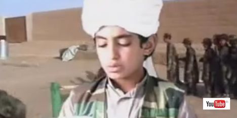 Hamza bin Laden ajallisesti määrittelemättömällä Youtube-videolla.