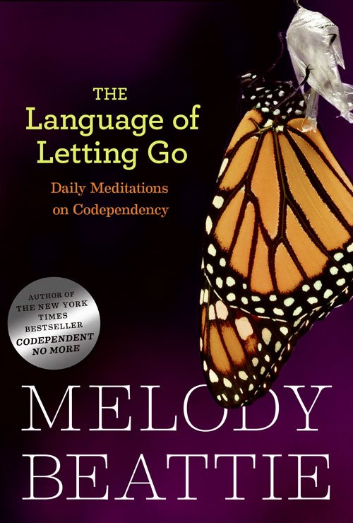 Book cover of the book by Melody Beattie titled "The Language of Letting Go"