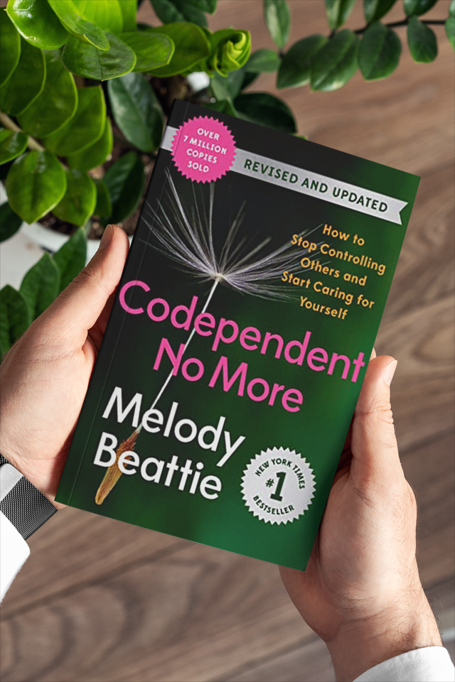 Book cover of the book by Melody Beattie titled "Codependent No More," a New York Times #1 Bestseller