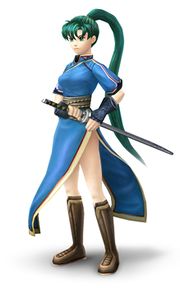 Art oficial de Lyn en Super Smash Bros. Brawl.