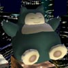 Snorlax usando golpe cuerpo