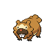 Imagen de Bidoof hembra en Pokémon Diamante y Perla