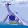 Lugia usando aerochorro