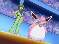 Wigglytuff junto a Harley.