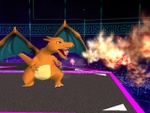 Charizard usando lanzallamas