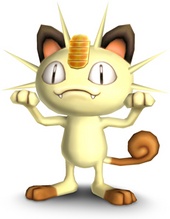 Artwork de Meowth en Brawl.