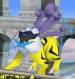 Raikou usando chispa