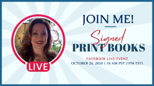 Live Facebook Booksigning Invitation for 10.26.24